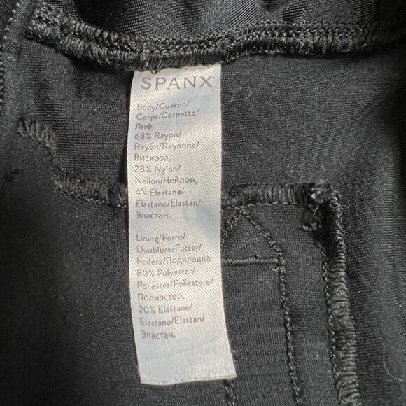 Spanx The Perfect Pant Ankle Backseam Skinny SIZE M Classic Black Ponte 20251R - Picture 8 of 13